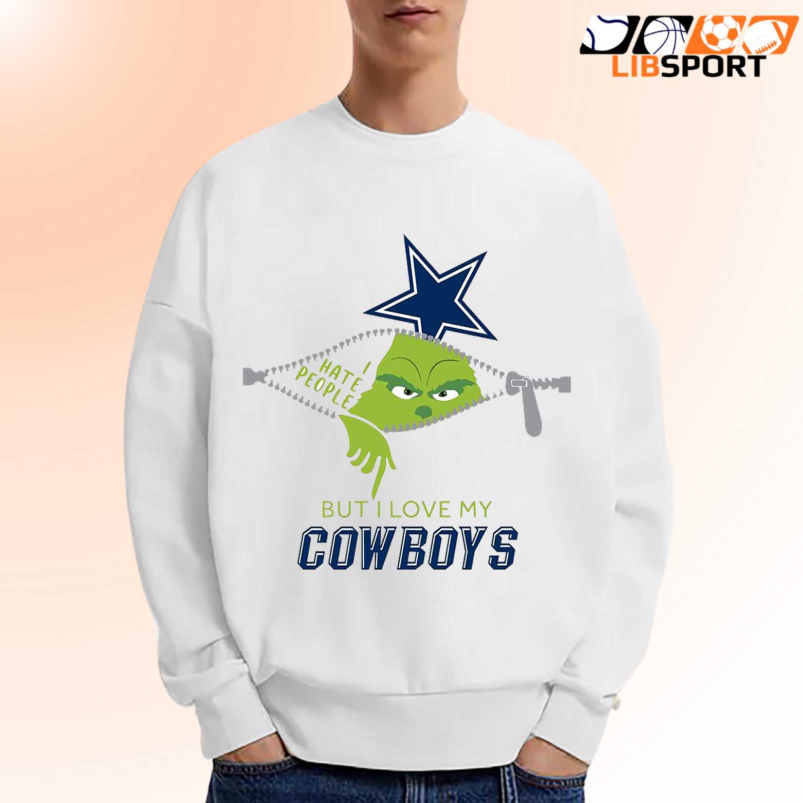 Grinch I Hate People But I Love My Cowboys T Shirt, Unisex Shirt